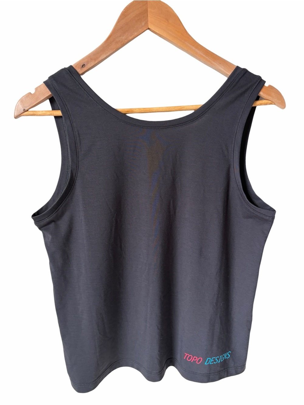 Topo Designs Global Flip Reverse Tek Tank Grey Women's Size Medium - Picture 3 of 6